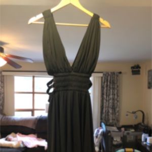 Black knee length cocktail dress